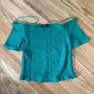 Ambiance top- green crop top